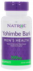 Natrol, Yohimbe Bark, 500 мг, 90 капc.