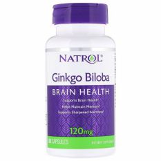 Natrol, Ginkgo Biloba, 120 мг. 60 таб.