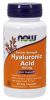 NOW, Hyaluronic Acid 100 мг, 60 капс.