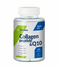 CyberMass, Collagen peptide & Q10, 120 капс.