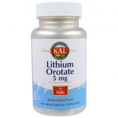 KAL, Lithium Orotate 5 мг, 60 капс.