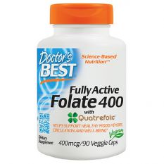 DOCTORS BEST, Fully Active FOLATE 400, 90 капс.