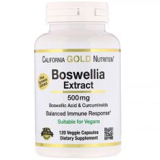 California Gold Nutrition, Boswellia Extract 500 мг, 120 капс.