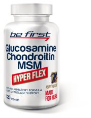 Be First, Glucosamine+Chondroitin+MSM Hyper Flex 120 таб.
