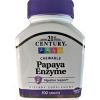 21st Century, Papaya Enzyme, 100 жев. таб.