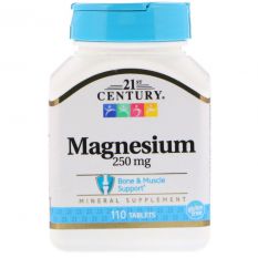 21st Century, Магний, 250 мг, 110 таб.