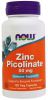 NOW, Zinc Picolinate 50 мг, 120 капс.