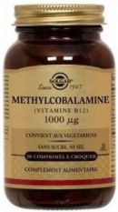 Solgar, Витамин B-12 Methylcobalamin 1000 мкг сублингвальный 30 таб.