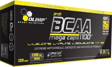 Olimp Labs, BCAA Mega Caps, 120 капс.