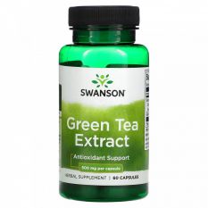 Swanson, Green Tea 500 мг, 60 капс.