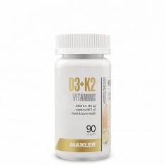 Maxler, Vitamin D3 + K2 90 гел. капс.