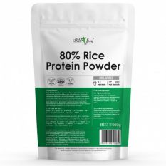 Atletic Food, 80% Rice Protein Powder( Атлетик Фуд Рисовый протеин 80% ) , 1000 г.
