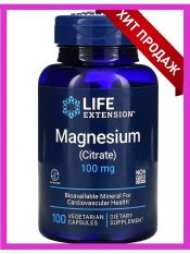 Life Extension, Magnesium Citrate 100 мг, 100 капс.