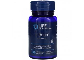 Life Extension, Lithium 1000 mcg, 100 капс.