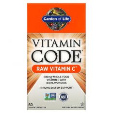 Garden of Life, Vitamin Code Raw Vitamin C, 60 капс.