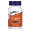 NOW, Lycopene 10 mg, 60 гель. капс.